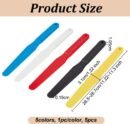 5PCS Screen Printing Spatula 1.2” Width Plastic Spatulas Ink Scoop Screen Printing Shovel Silk Screen Printing Shovel Goop Scoop Ink Spatula 5 Colors for Silk Printing