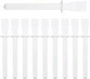 10PCS White PP Plastic Applicator Sticks Glue Applicator Palette Knife Super Tough Oil Painting Squeegee Handmade DIY Leather Elastic Applicator Tool