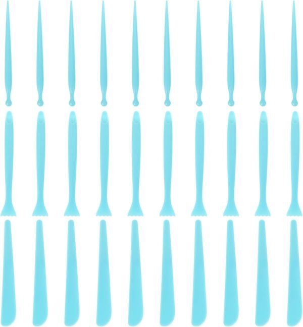 Blank Repair Knife Set - 3 Pack Blue Clay Sculpting Tools for Pottery Ergonomic Design for DIY Projects Lightweight Abs Plastic for Easy Handling