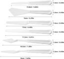 6 Pcs Plastic Spatula Palette Knives - Palette Knives Set, Paint Knives, Painting Knives, Paint Spatula Tools for Mixing, Spreading, Scratching, Layering Colors, Watercolor Painting