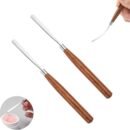 2 PCS Palette Knife Professional Paint Spatula Pallet Knife Stainless Steel Painting Mixing Scraper with Wood Handle for Oil, Canvas,Acrylic Painting,Color Mixing