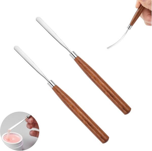 2 PCS Palette Knife Professional Paint Spatula Pallet Knife Stainless Steel Painting Mixing Scraper with Wood Handle for Oil, Canvas,Acrylic Painting,Color Mixing